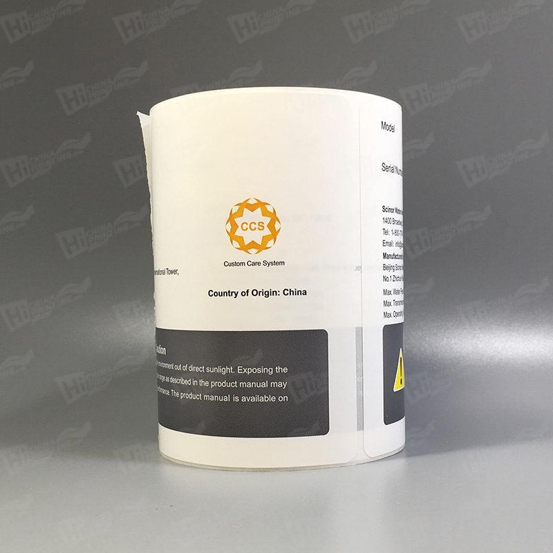 Waterproof And Chemical Resistant Synthetic Labels Printing